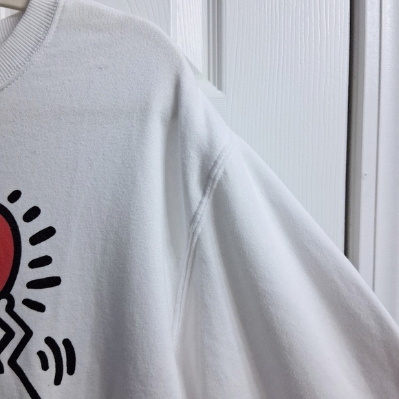 Vintage Keith Haring Sweatshirt Pop Art Dancing Heart 1980s NY Artist Activist - Picture 4 of 10